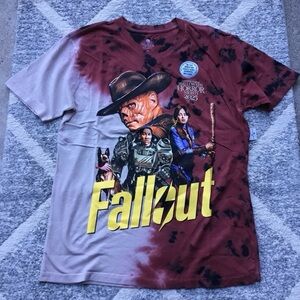 NWT HHN 2025 Fallout Graphic V-Neck Tee, Sz M